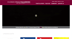 Desktop Screenshot of csphilharmonic.org