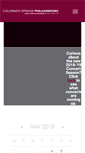 Mobile Screenshot of csphilharmonic.org