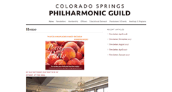 Desktop Screenshot of guild.csphilharmonic.org